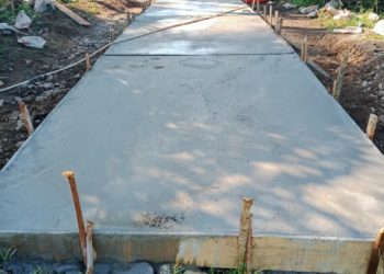 Desa Suka Negeri Realisasikan Dana Desa Untuk Pembangunan Rabat Beton