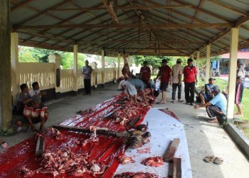 Polres Menyembelih 6 Ekor Hewan Kurban